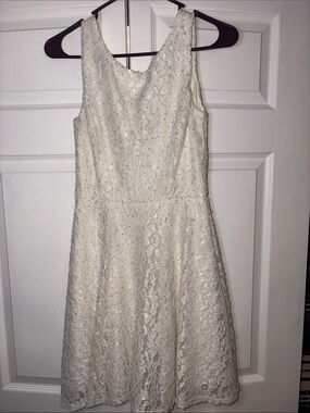 Speechless Ivory Lace Fit & Flare Midi Dress